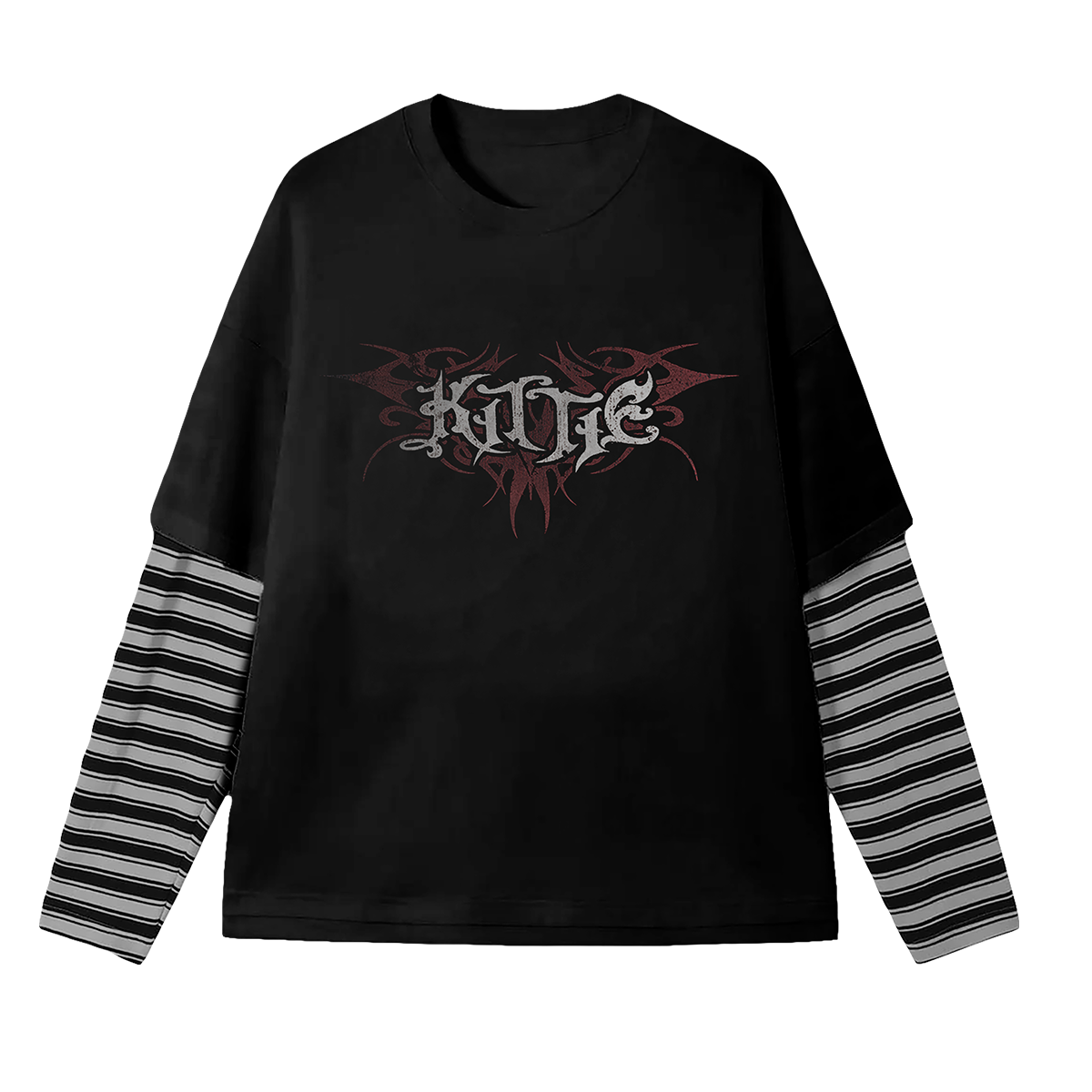 Kittie ‘Raven' Double Layer L/S Tee