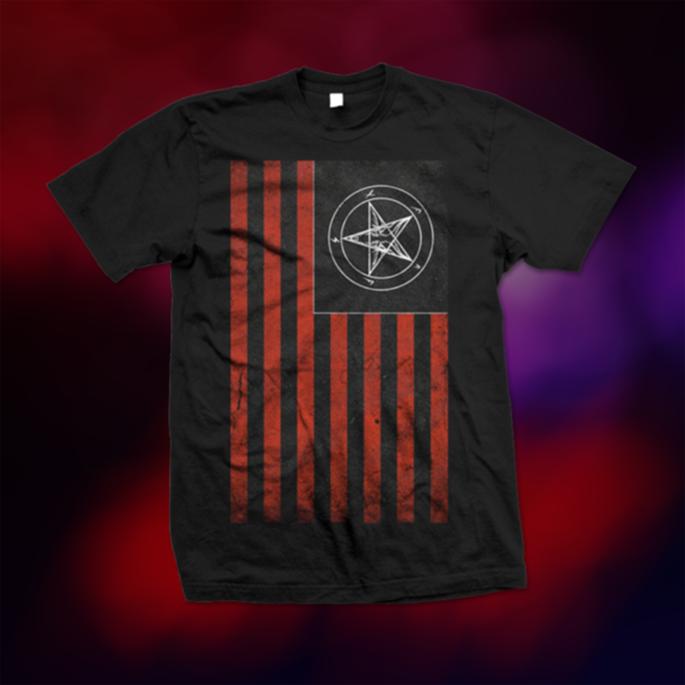 American Satan - Red Flag T-Shirt (Black)